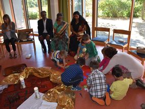 Kindergottesdienst zum Indienprojekt mit Ehepaar Thottathil